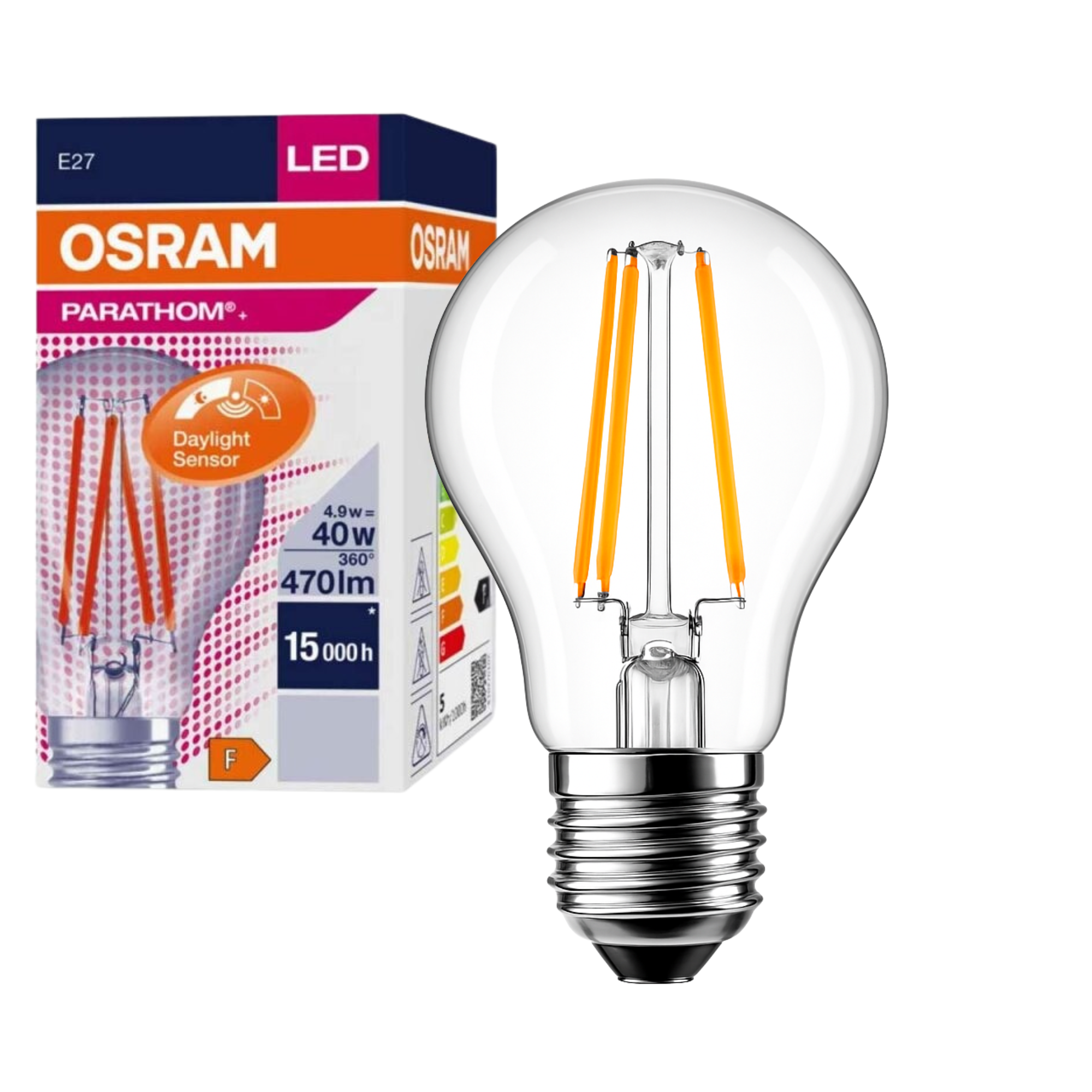 Sensor LED Lamp E27 met daglichtsensor - Automatisch aan- en uitschakeling - 4W