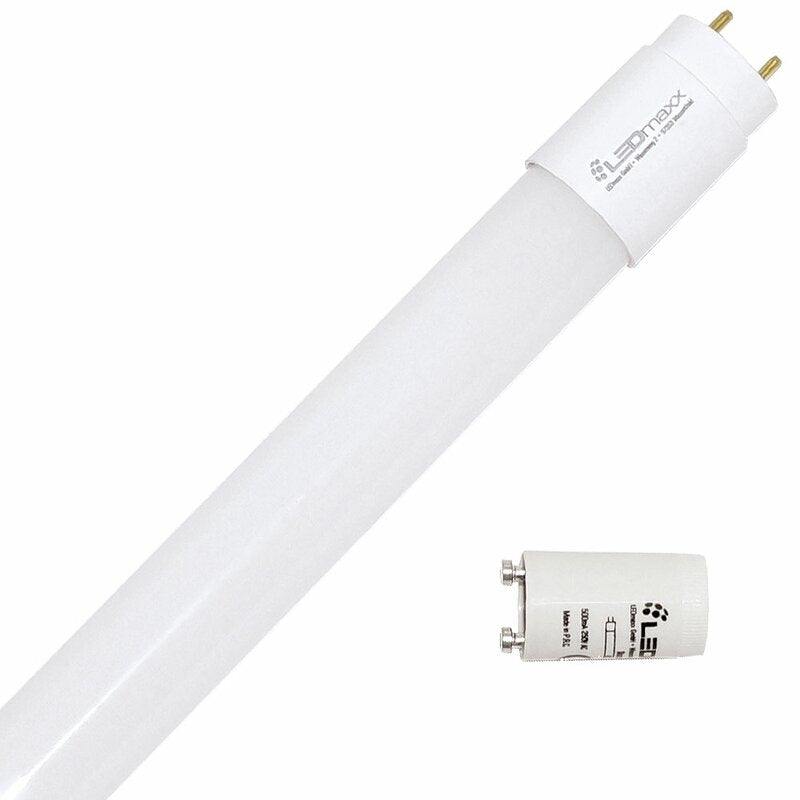 Premium LED TL buis 120 cm – Daglicht wit 6500K – Vervangt TL–D 36W – Universeel met starter – 18W